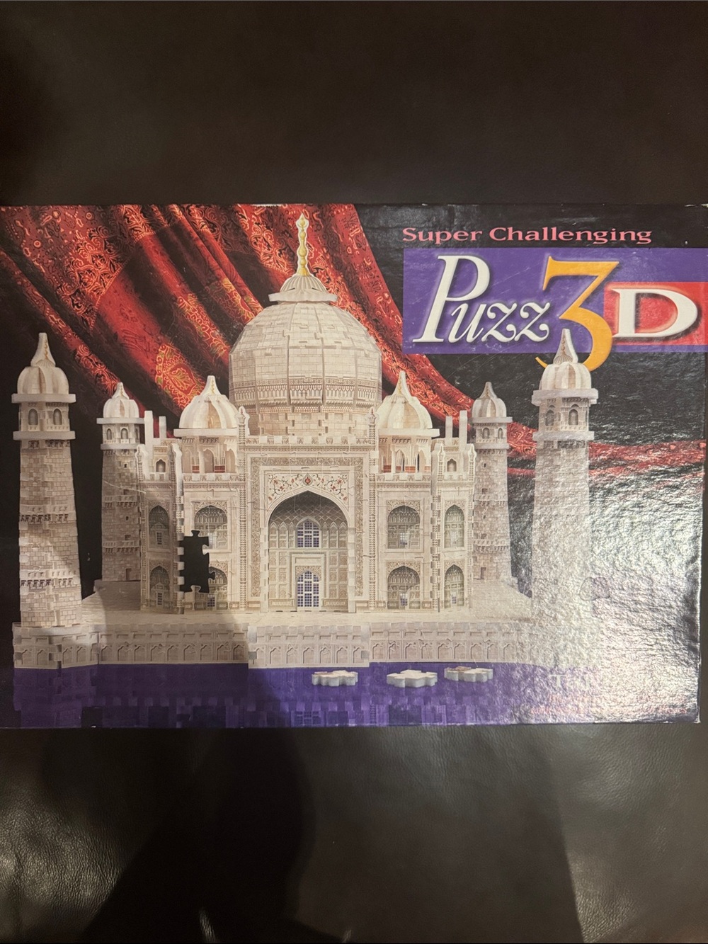 Puzz3D Taj Mahal 1077 Pcs Milton Bradley 1996 vintage